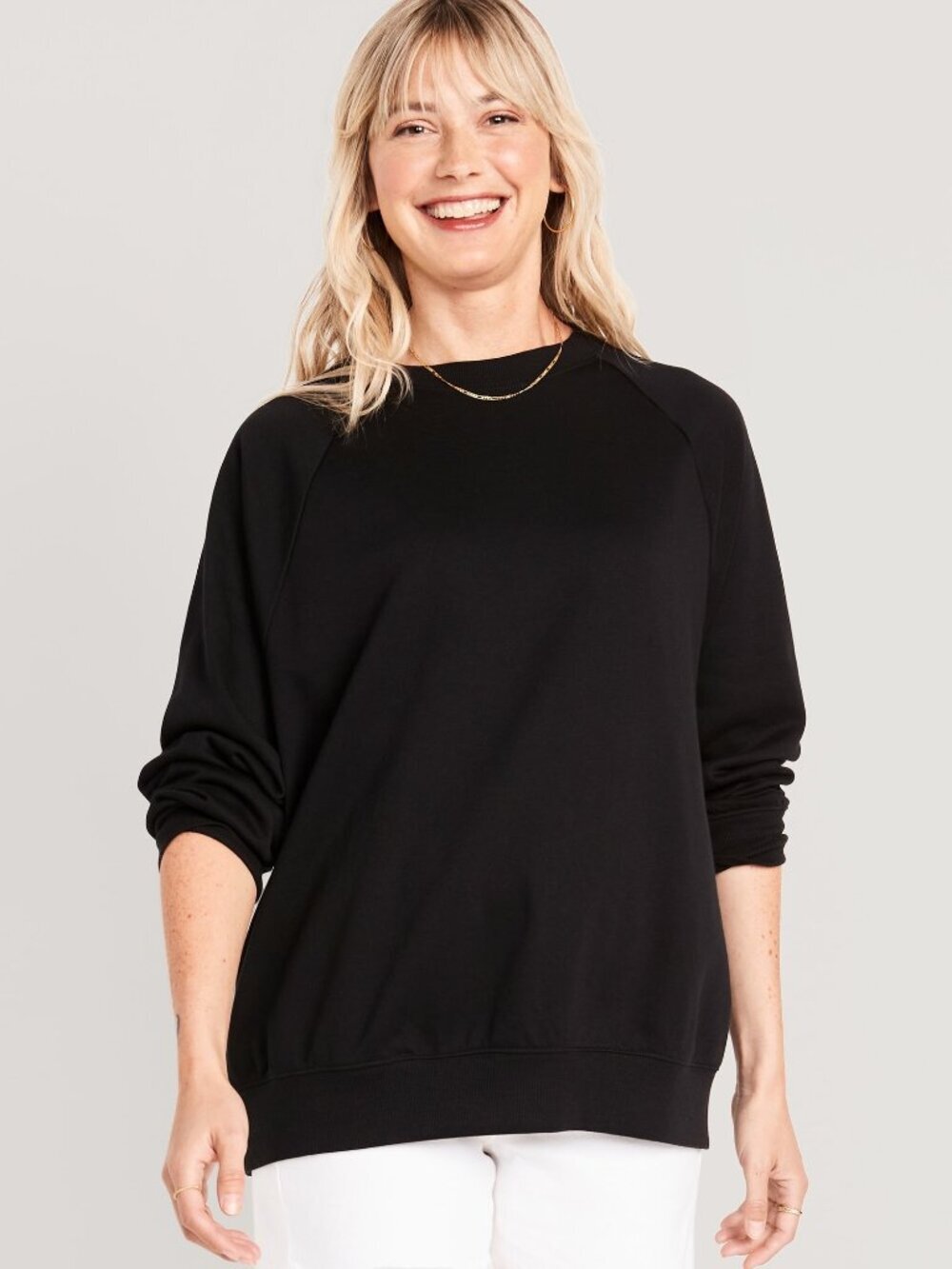 Old Navy Oversized French Terry Tunic Sweatshirt for Women Size XXL